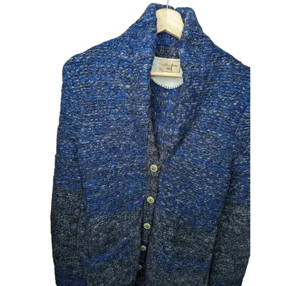Aritzia Wilfred Free Womens Oversized Wool Blend Thick Button Sweater Cardigan S - Picture 2 of 15
